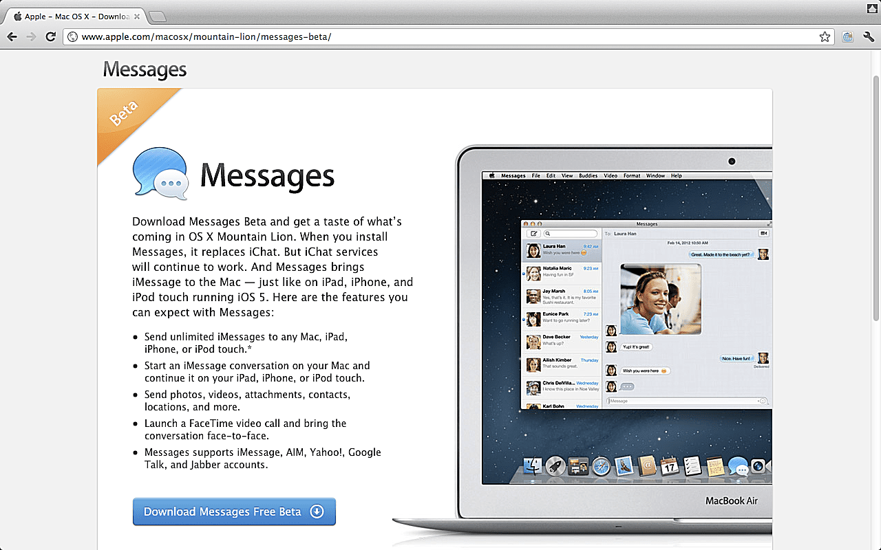Imessage download for mac